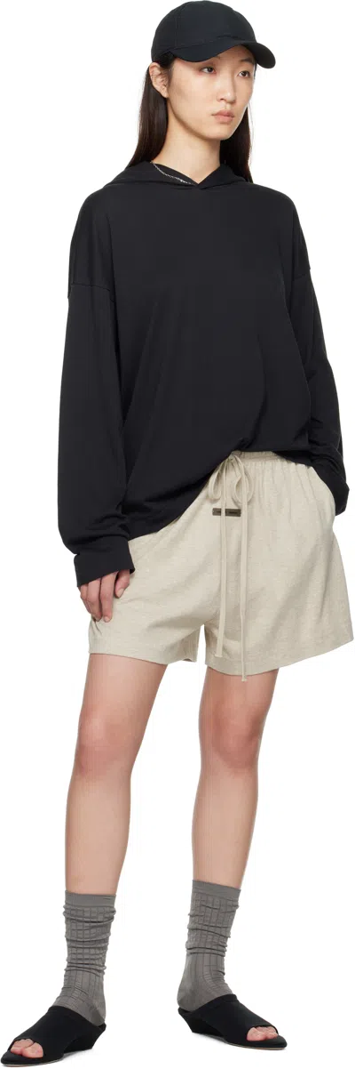 Essentials Beige Soccer Shorts