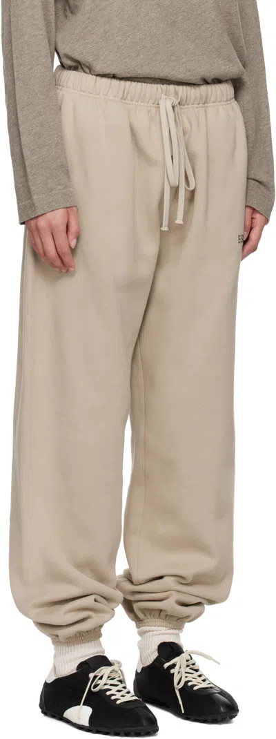 Essentials Drawstring Waist Sweatpants In Brown