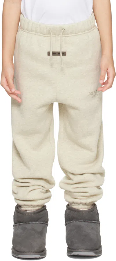 Essentials Kids Beige Classic Fleece Sweatpants In Neutral