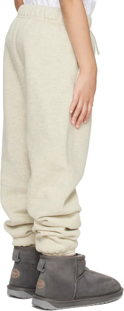 Essentials Kids Beige Classic Fleece Sweatpants In Neutral