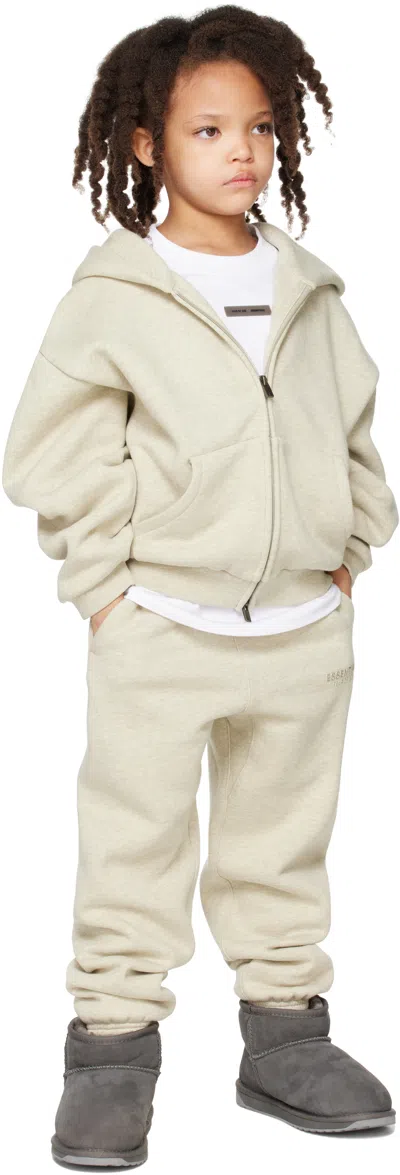 Essentials Kids Beige Classic Fleece Sweatpants In Neutral