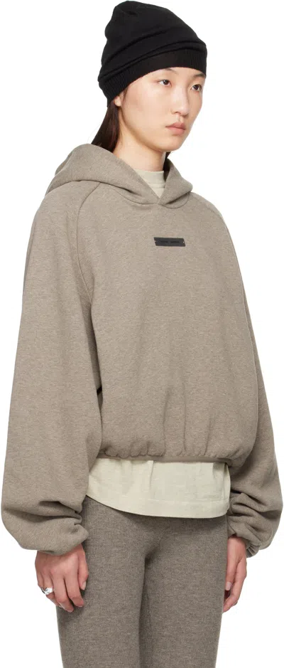 Essentials Taupe Modern Fit Hoodie In Brown