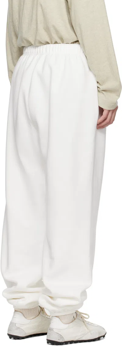 Essentials Drawstring Waist Sweatpants In White