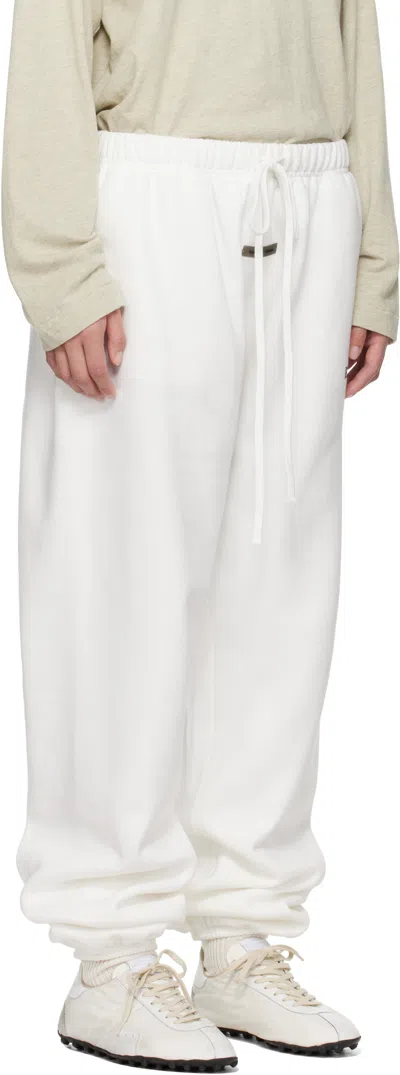 Essentials Drawstring Waist Sweatpants In White