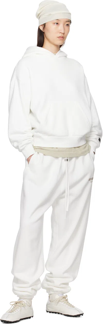 Essentials Drawstring Waist Sweatpants In White