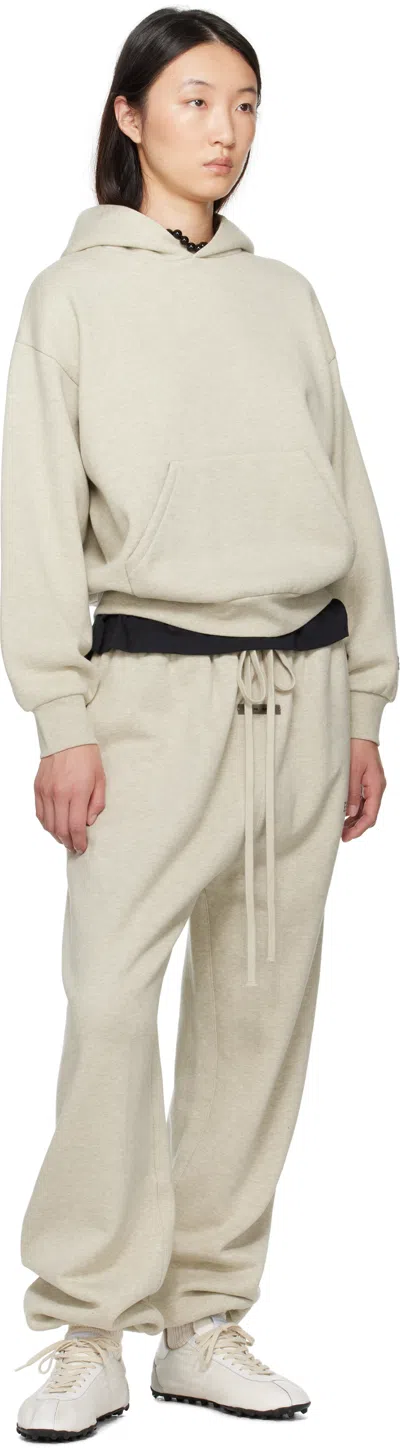 Essentials Beige Classic Fit Hoodie In Neutral