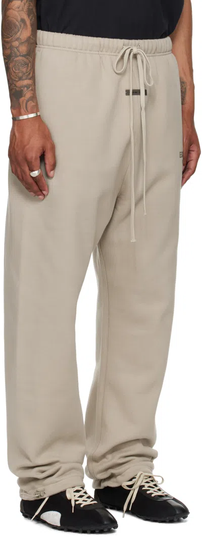 Essentials Taupe Relaxed Fleece Sweatpants