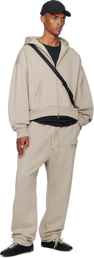 Essentials Taupe Relaxed Fleece Sweatpants