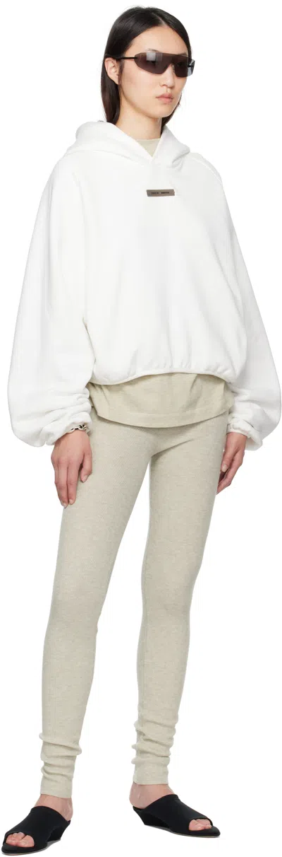 Essentials White Modern Fit Hoodie