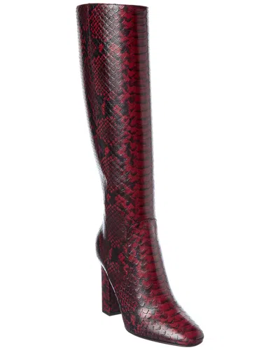 Michael Kors Collection Carly Runway Leather Long Boot In Black