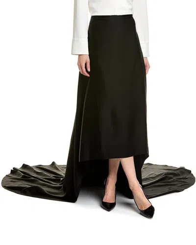 Michael Kors Collection Charm Fishtail Skirt In Black