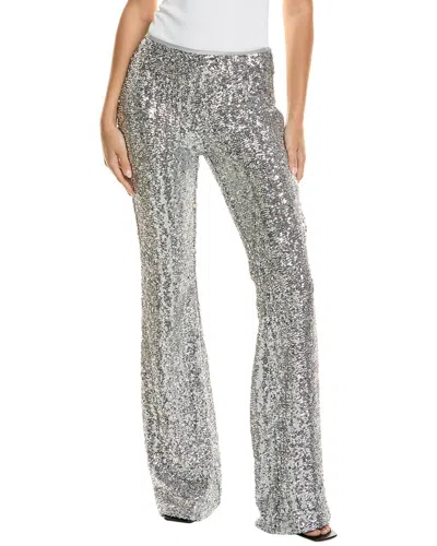 Michael Kors Sequin Flare Pant In Silver