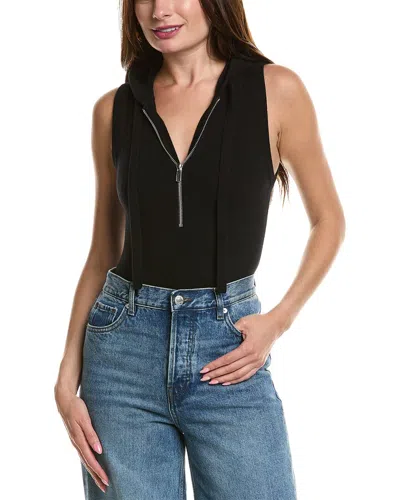 Michael Kors Collection Cashmere-blend Zip Bodysuit In Black