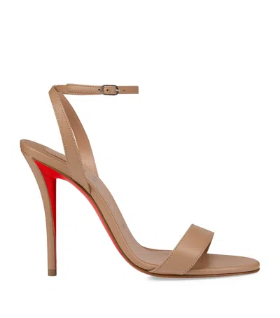 Christian Louboutin Miss Z Leather Red Sole Ankle-strap Sandals