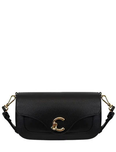Coccinelle Leather Shoulder Bag In Black