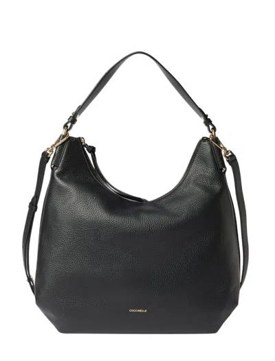 Coccinelle Leather Tote Bag In Black
