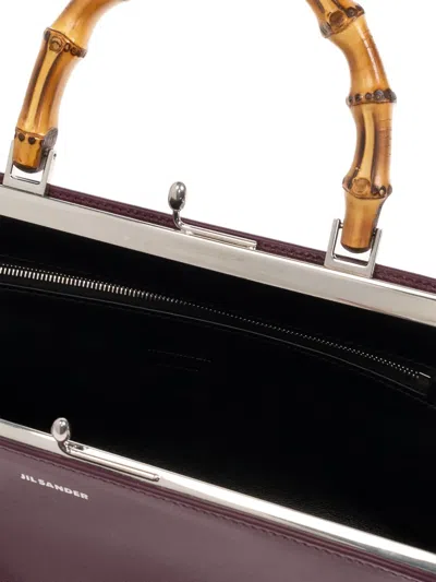 Jil Sander Small Bamboo Bag Goji