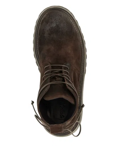 Marsèll Chunky Sole Combat Boots With Suede Finish