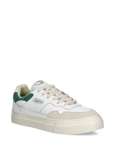Stepney Workers Club Pearl Leather Panel Trainers In White