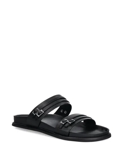 Vagabond Black Slip-on Sandals In Black