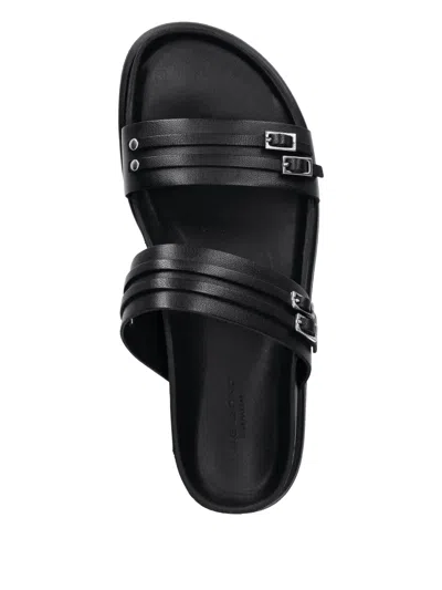 Vagabond Black Slip-on Sandals In Black