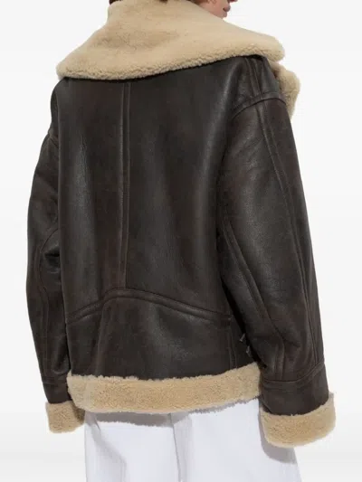 Dsquared2 Long Sleeve Leather Jacket