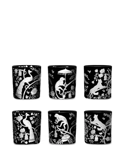 Artel Etched-animal Tumbler In Black