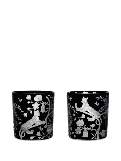 Artel Etched-animal Tumbler In Black