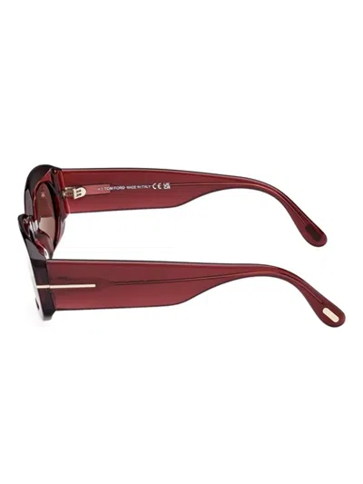 Tom Ford Cielle 52mm Oval Sunglasses In Brown