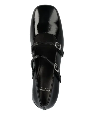 Vagabond 55mm Adison Double-buckle Patent Pumps In Black