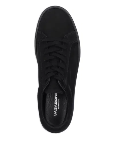 Vagabond Suede Panelled Sneakers In Black