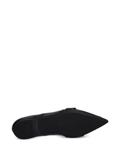 Vagabond Hermine Buckled Pointed Ballet Flats In Black