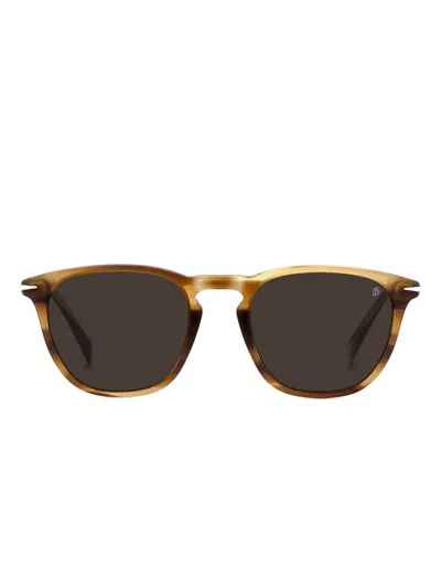 David Beckham Eyewear Square-frame Sunglasses In Brown