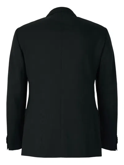 Scabal® Two-button Flap-pocket Suit In Black
