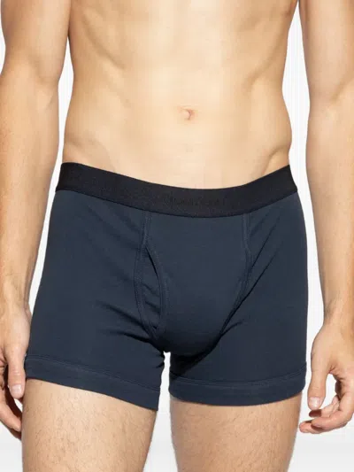 Tom Ford Branded-waistband Boxers In Blue