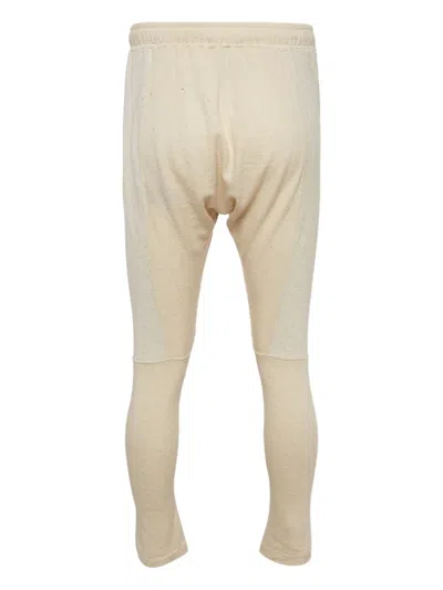 Pre-owned Balmain Paneled Drawstring Trousers In Neutral