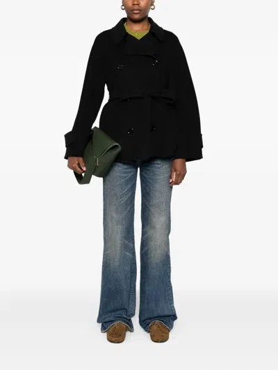 's Max Mara Louis Belted Double-breasted Peacoat