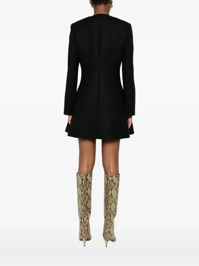 Versace Zip-front Flared Coat
