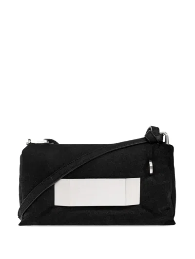 Rick Owens Griffin Panelled Leather Shoulder Bag