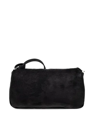 Rick Owens Griffin Panelled Leather Shoulder Bag