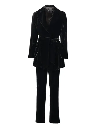 Pre-owned Richard Tyler  Velvet Suit In Black
