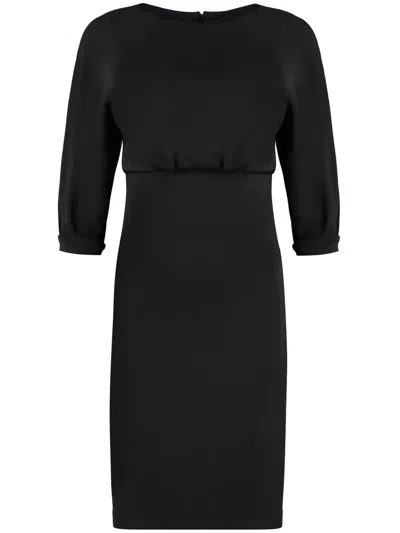 Pinko Alda Midi Dress In Black