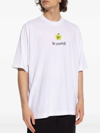 Vetements Be Yourself Oversized T-shirt In White