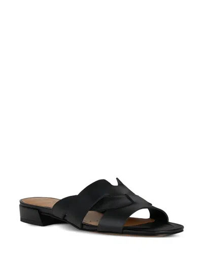 Geox Cross-over Leather Sandals