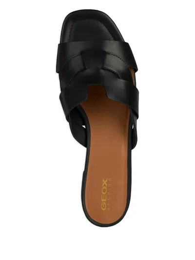 Geox Cross-over Leather Sandals