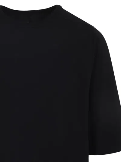 Rick Owens Relaxed Fit Oversized T-shirt With Classic Crew Neckline In Black