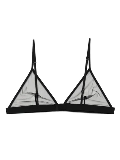 Maison Close Pure Tentation Triangle Mesh Bra In Black