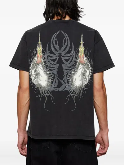 Who Decides War Nefarious Printed T-shirt In Black