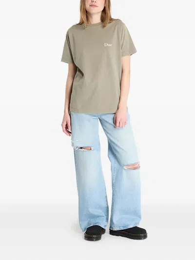 Dime Logo-print T-shirt In Gray