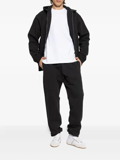 Givenchy Relaxed-fit Black Zip-up Hoodie With Drawstring Hood In Black